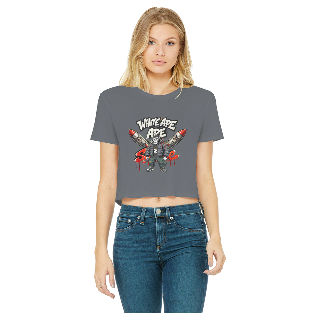 4530 Classic Women's Cropped Raw Edge T-Shirt