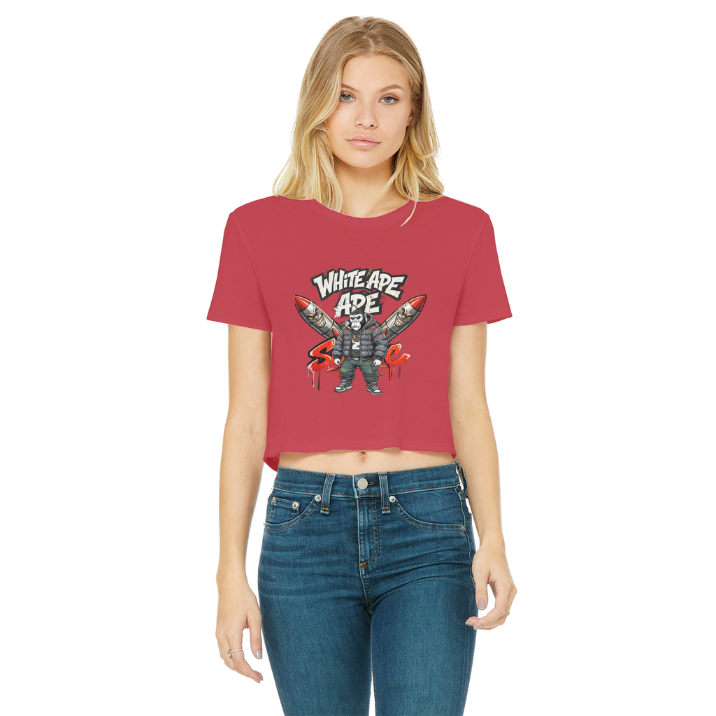 4530 Classic Women's Cropped Raw Edge T-Shirt