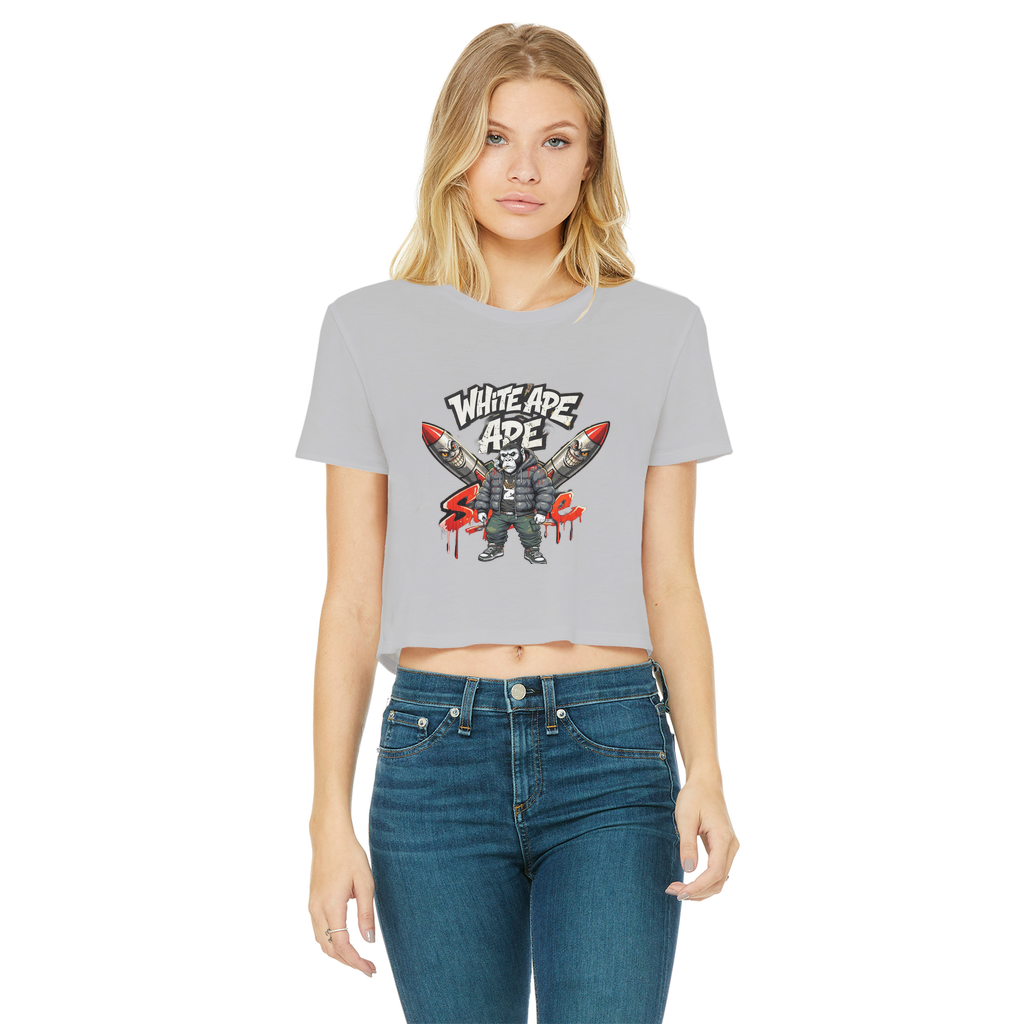 4530 Classic Women's Cropped Raw Edge T-Shirt