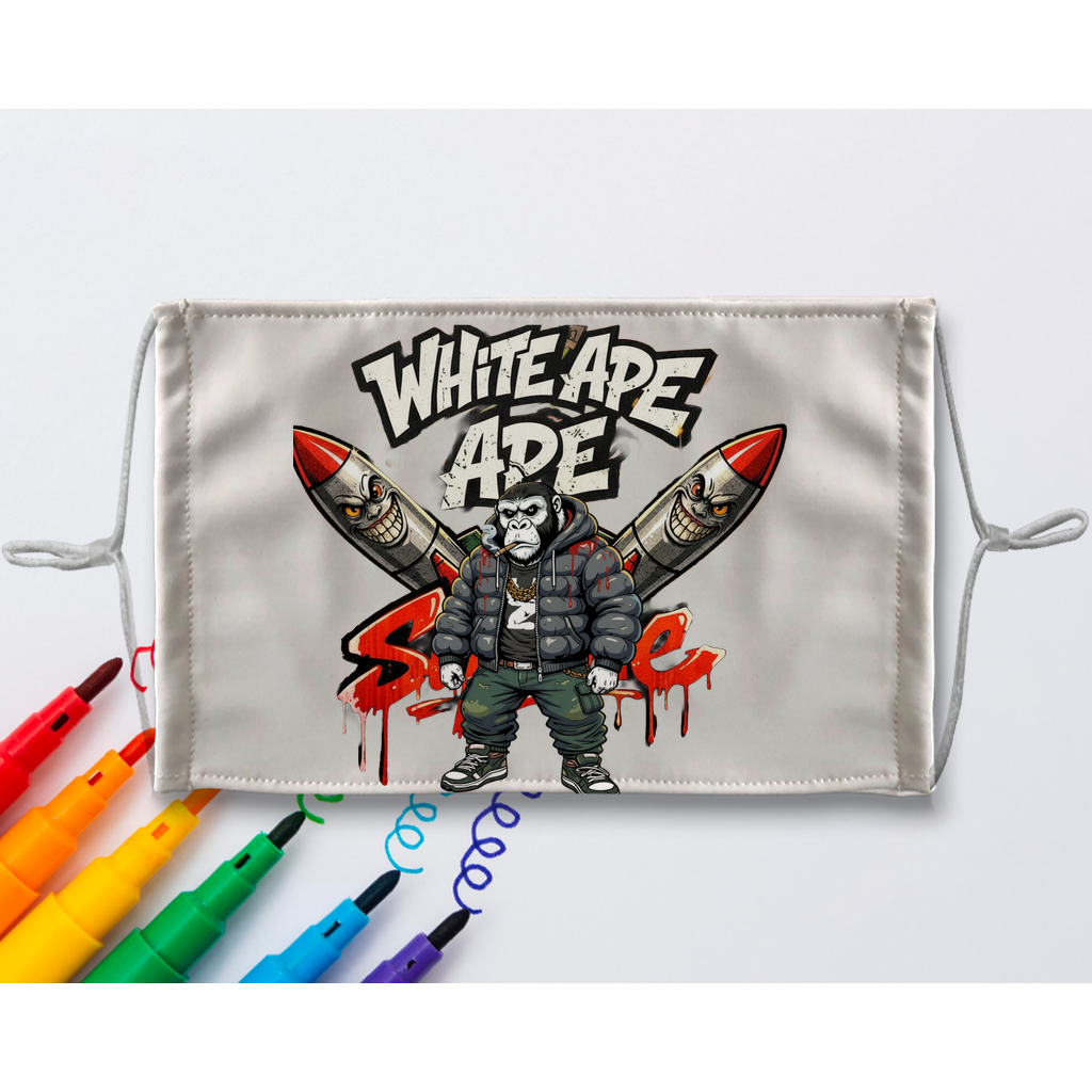 Bombs Sublimation Colouring Face Mask