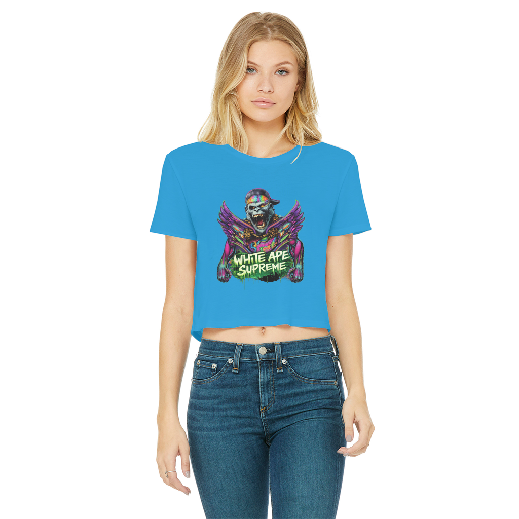 Flight Classic Women's Cropped Raw Edge T-Shirt