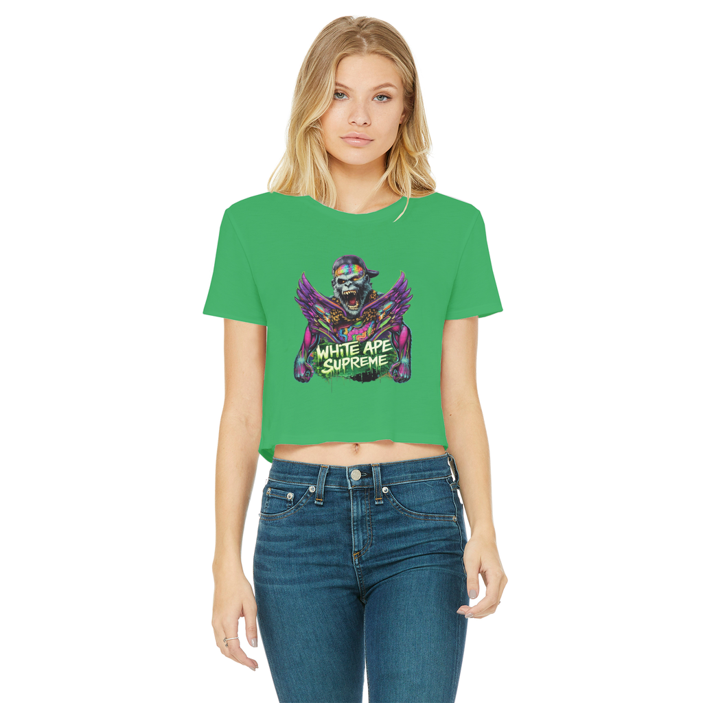 Flight Classic Women's Cropped Raw Edge T-Shirt