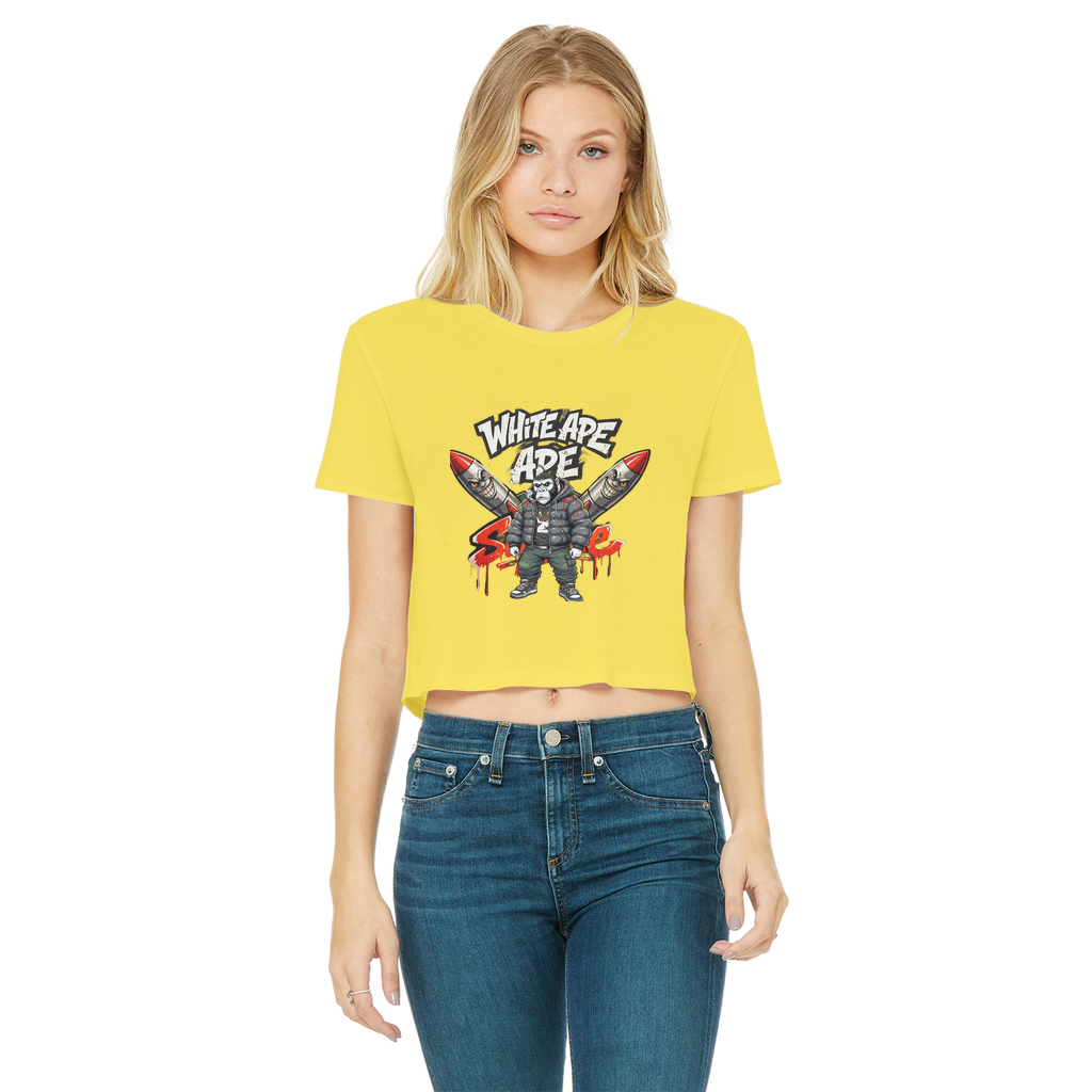 4530 Classic Women's Cropped Raw Edge T-Shirt