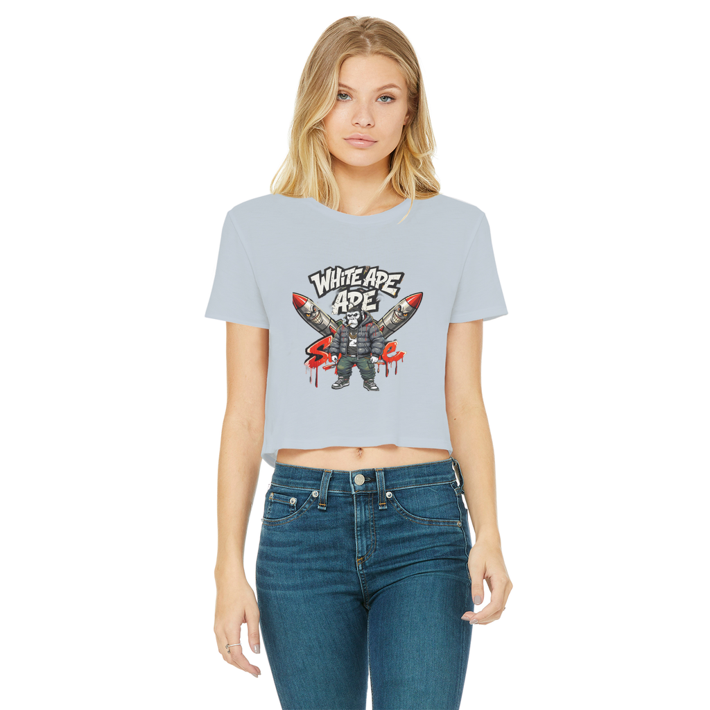4530 Classic Women's Cropped Raw Edge T-Shirt