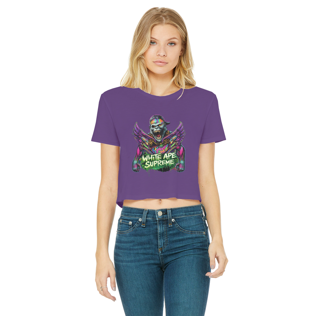 Flight Classic Women's Cropped Raw Edge T-Shirt