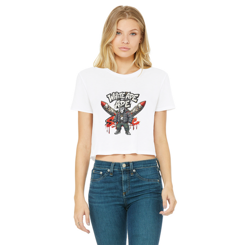4530 Classic Women's Cropped Raw Edge T-Shirt