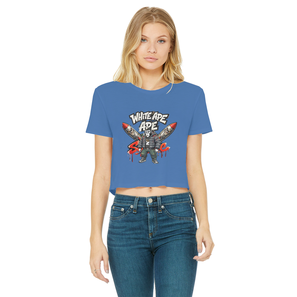 4530 Classic Women's Cropped Raw Edge T-Shirt