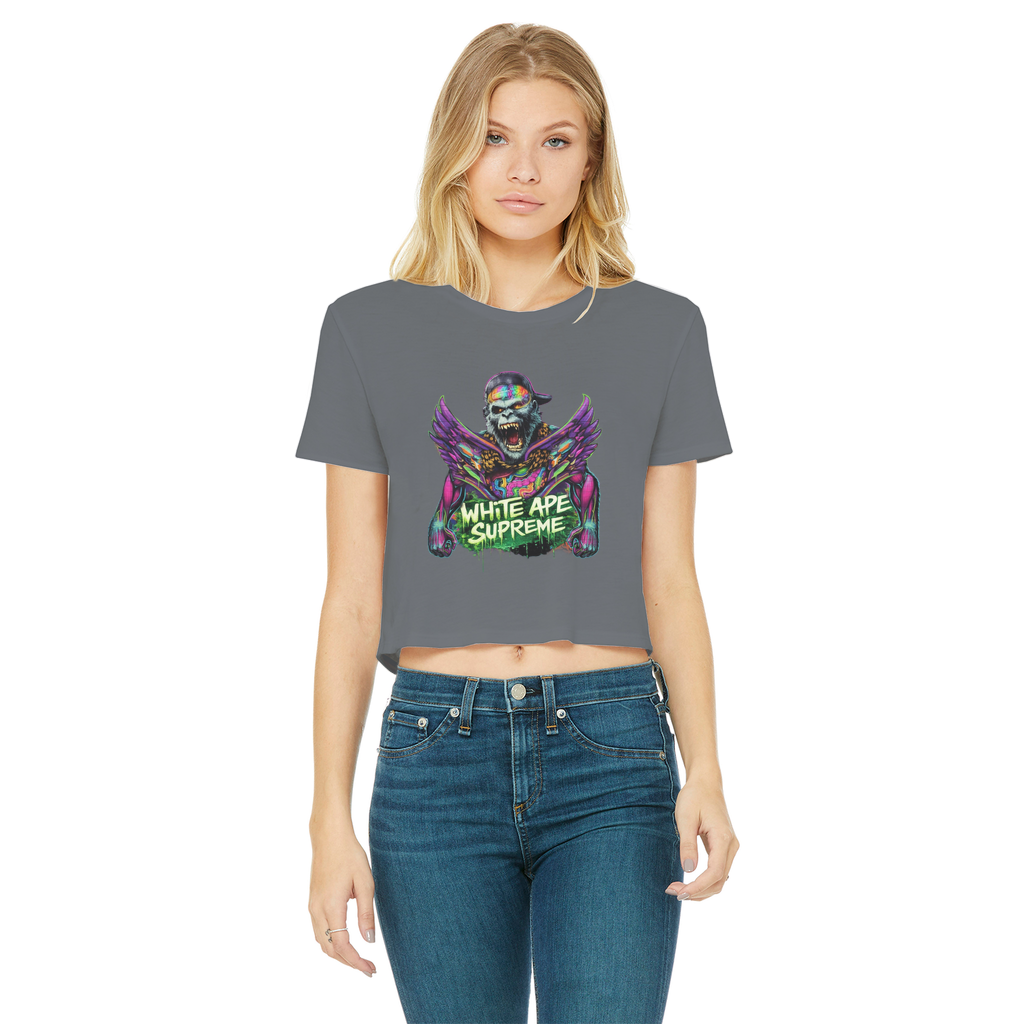 Flight Classic Women's Cropped Raw Edge T-Shirt