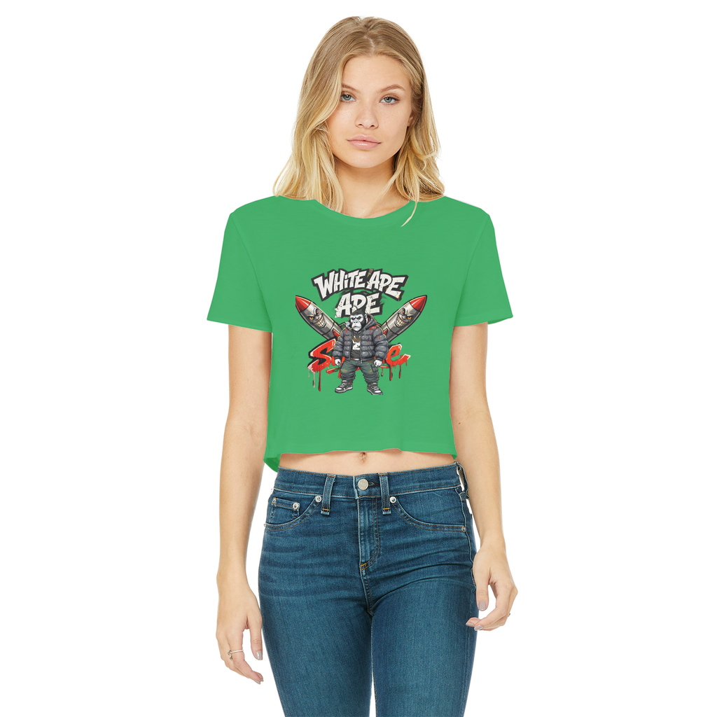 4530 Classic Women's Cropped Raw Edge T-Shirt