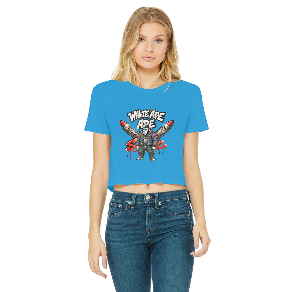 4530 Classic Women's Cropped Raw Edge T-Shirt